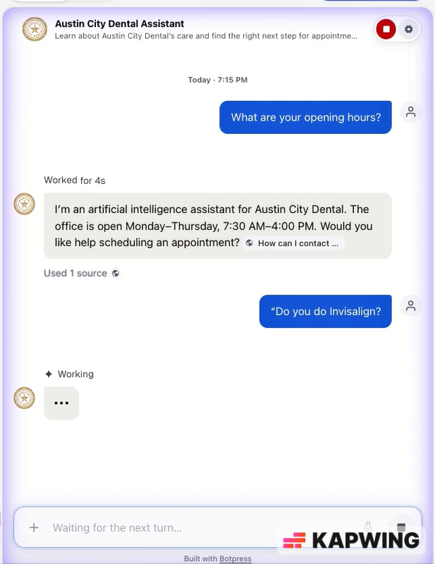 StarBot Real Project Interface